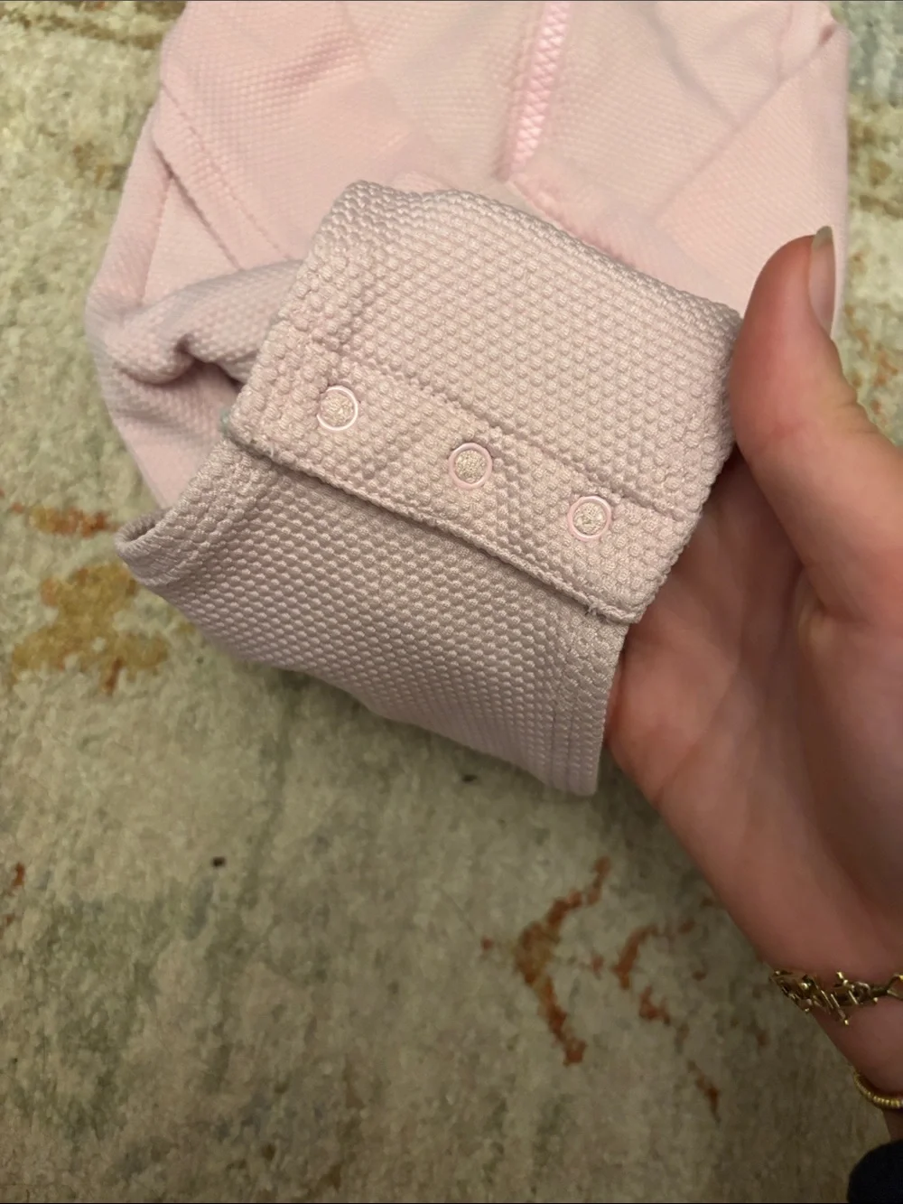 Old Navy Light Pink Long-Sleeve Zip Front One-Piece